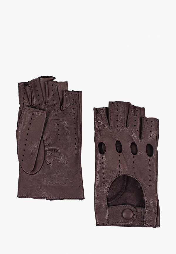 женские перчатки sermoneta gloves, коричневые