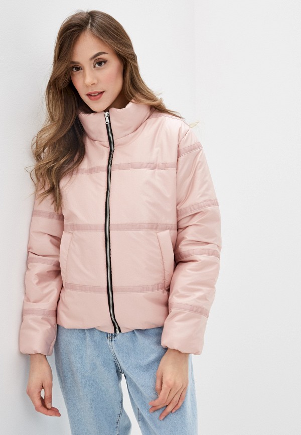 женская утепленные куртка vivaldi, розовая
