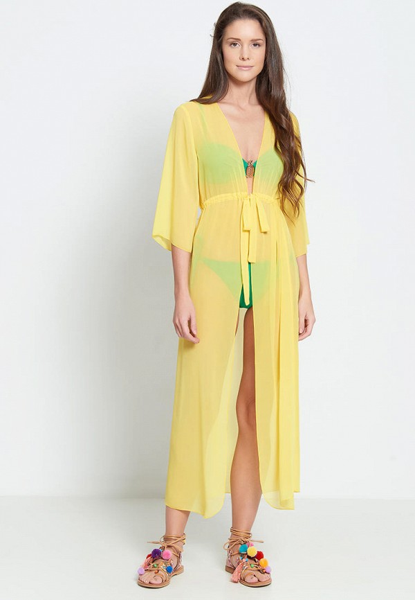  платье пляжные платье donatello viorano, желтое