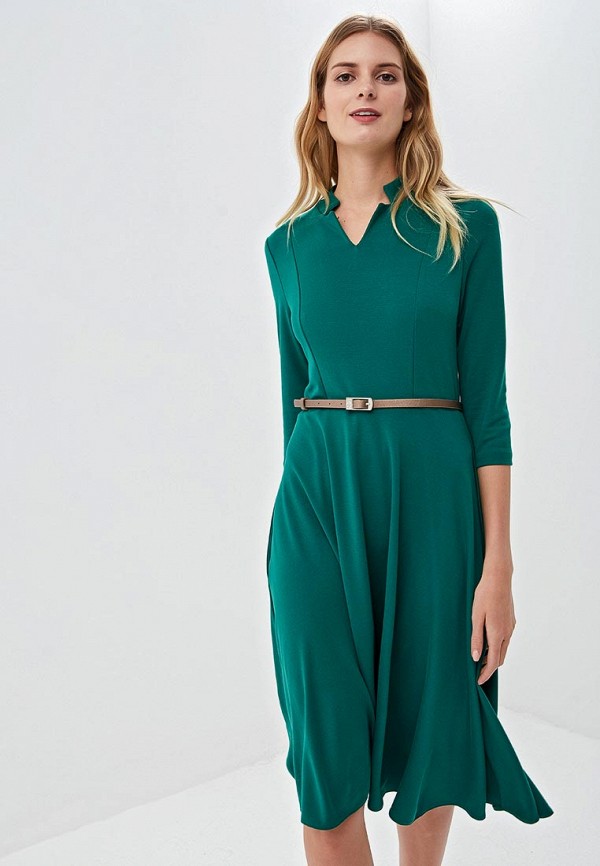 женское повседневные платье forus, зеленое