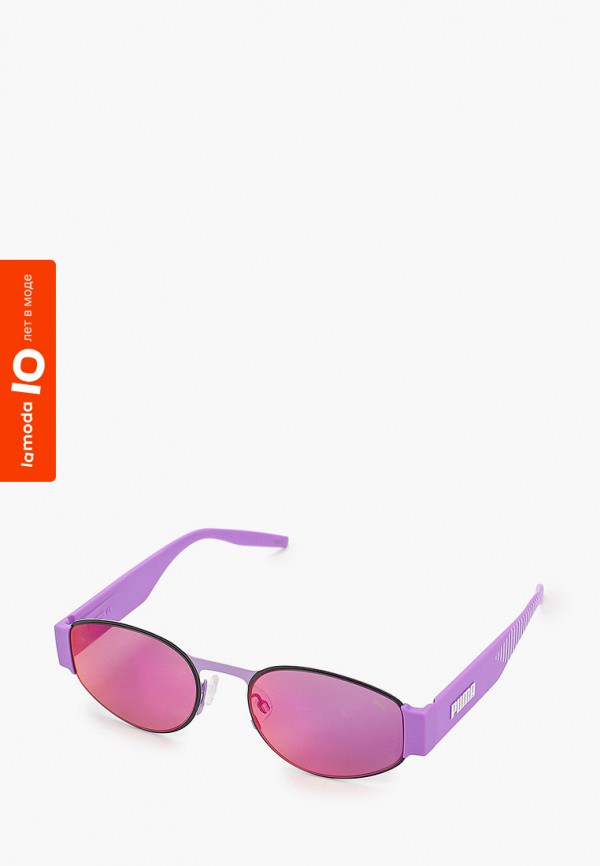 женские круглые солнцезащитные очки puma, фиолетовые