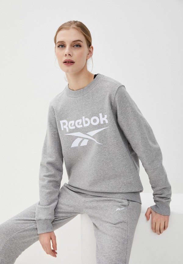 женский спортивные свитшот reebok, серый