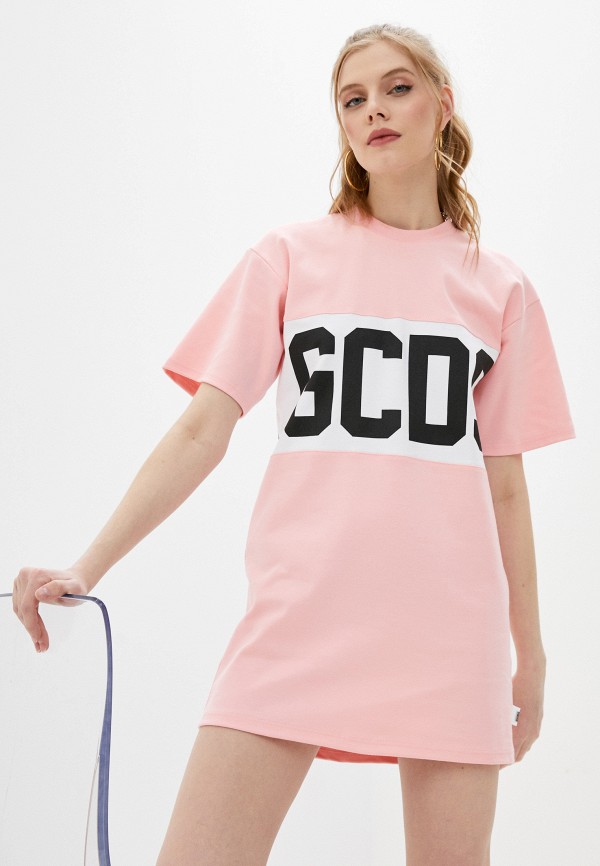 женская футболка gcds, розовая