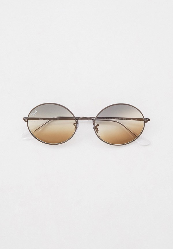 женские круглые солнцезащитные очки ray ban, серебряные