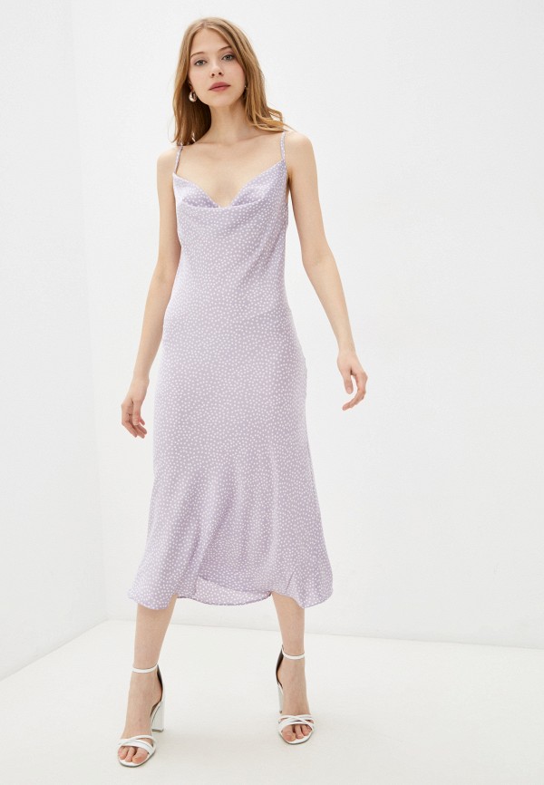 женское платье-комбинация hey look, фиолетовое
