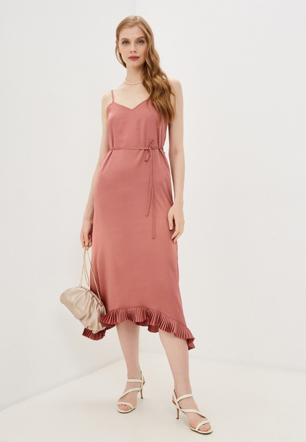 женское платье-комбинация claudie pierlot, розовое