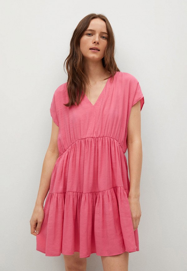 женское повседневные платье mango, розовое