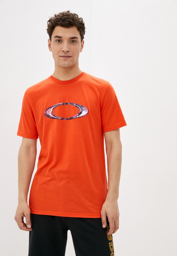 мужская спортивные футболка oakley, оранжевая