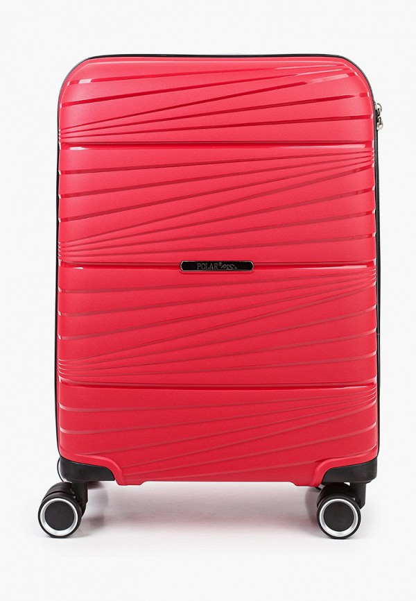 женский чемодан polar, красный