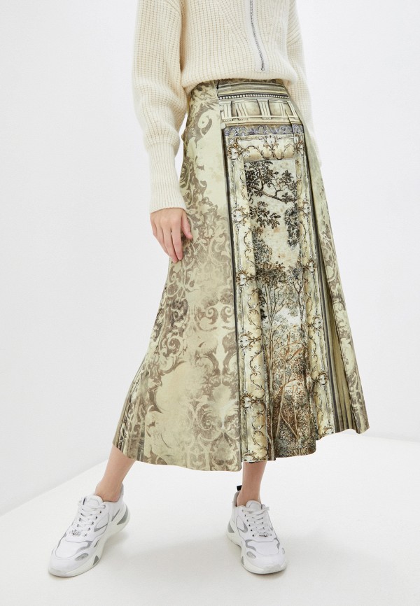 женская юбка-трапеции alberta ferretti, разноцветная