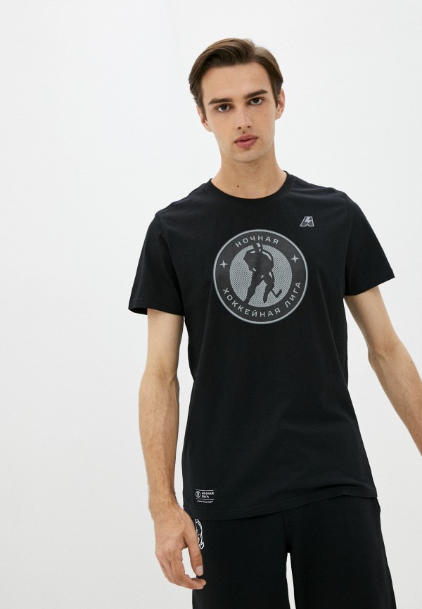 мужская футболка с коротким рукавом atributika & club, черная