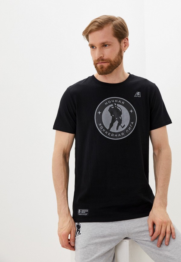 мужская футболка с коротким рукавом atributika & club, черная