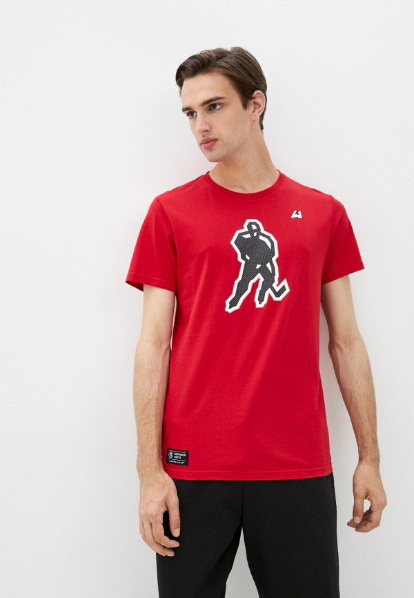 мужская футболка с коротким рукавом atributika & club, красная