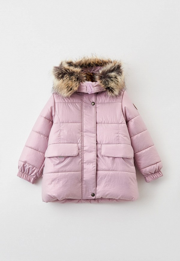 утепленные куртка kerry для девочки, розовая