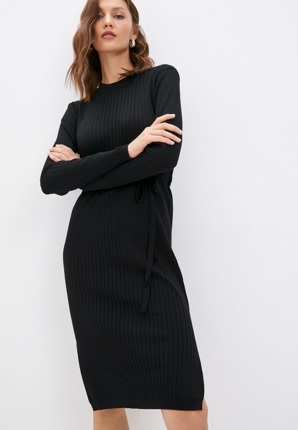 женское платье-свитеры izabella, черное