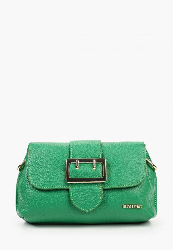 женская сумка через плечо bosccolo, зеленая