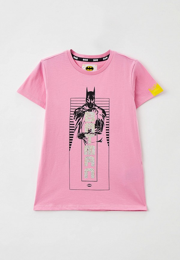 футболка с коротким рукавом replay для девочки, розовая