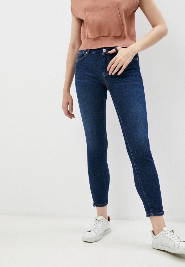 женские джинсы скинни sportmax, синие