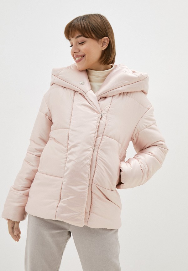 женская утепленные куртка unicomoda, розовая