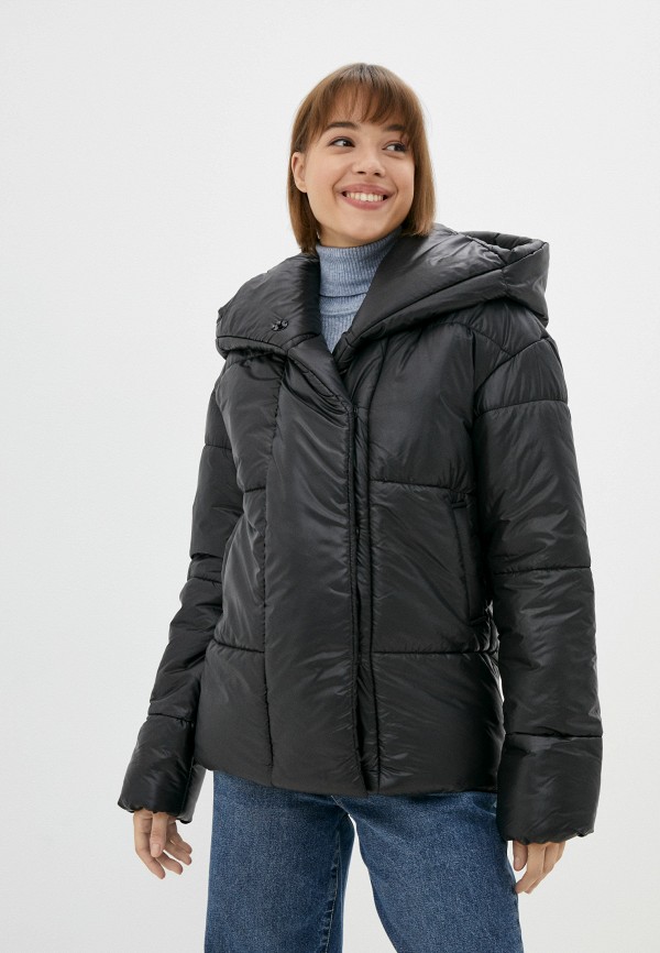 женская утепленные куртка unicomoda, черная