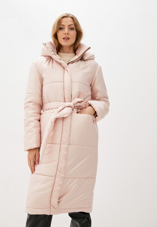 женская утепленные куртка unicomoda, розовая