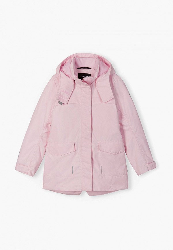 утепленные куртка reima для девочки, розовая