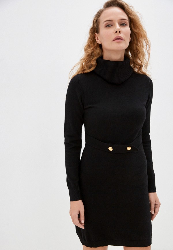 женское платье-свитеры assuili, черное