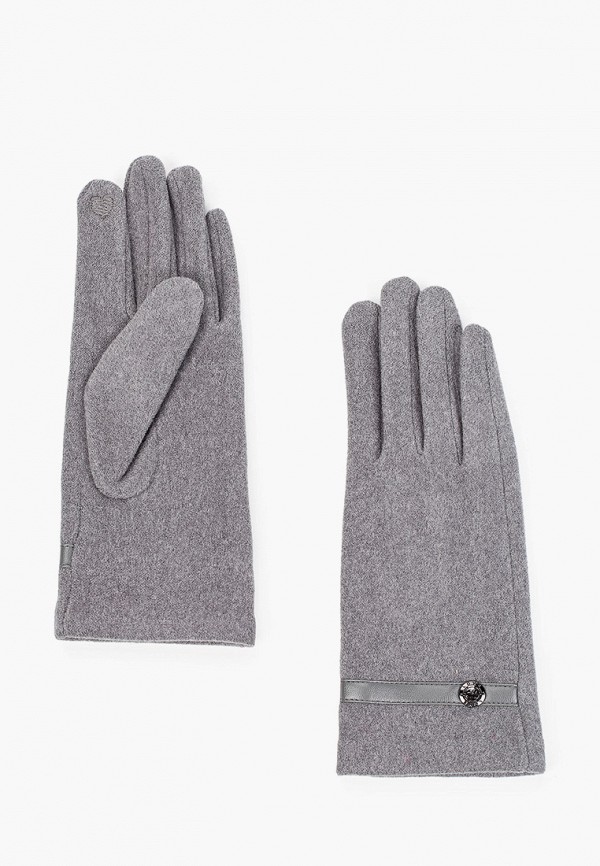 женские текстильные перчатки fabretti, серые