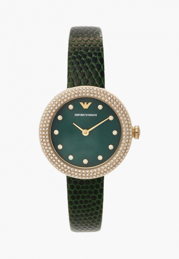 женские часы emporio armani, зеленые