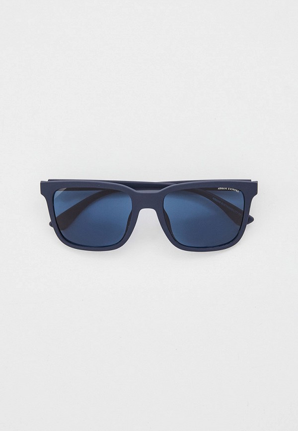 мужские квадратные солнцезащитные очки armani exchange, синие