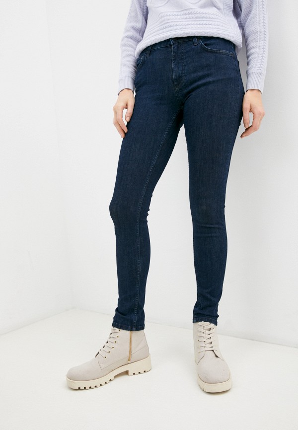 женские джинсы скинни french connection, синие