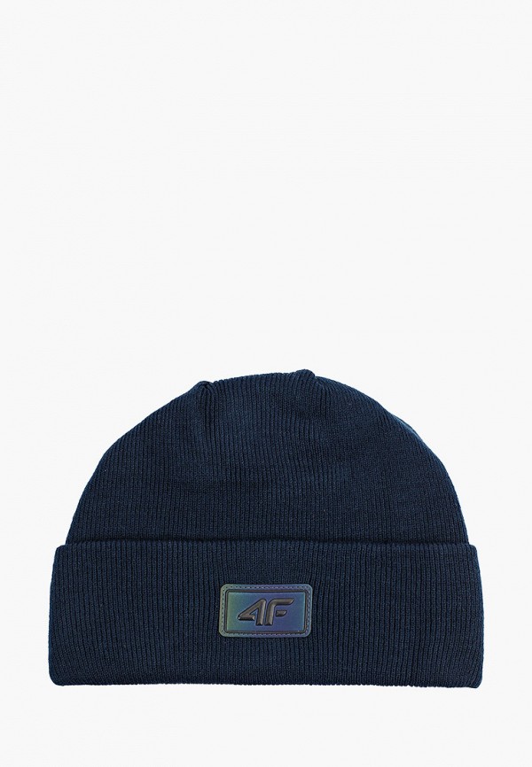 женская шапка 4f, синяя