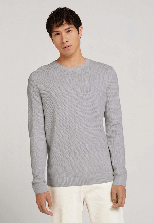 мужской пуловер tom tailor, серый