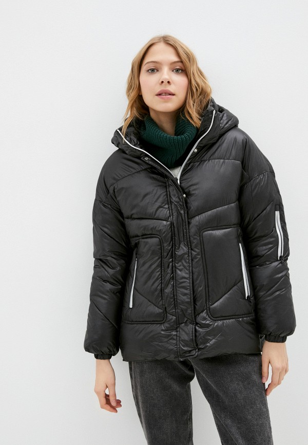 женская утепленные куртка snow airwolf, черная