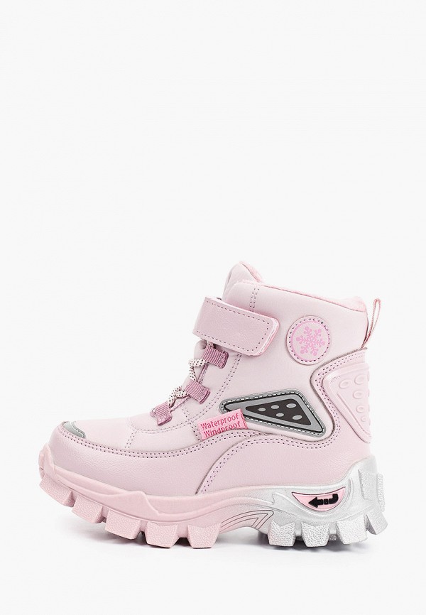 ботинки tom-miki для девочки, розовые