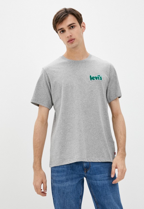 мужская футболка с коротким рукавом levi’s®, серая