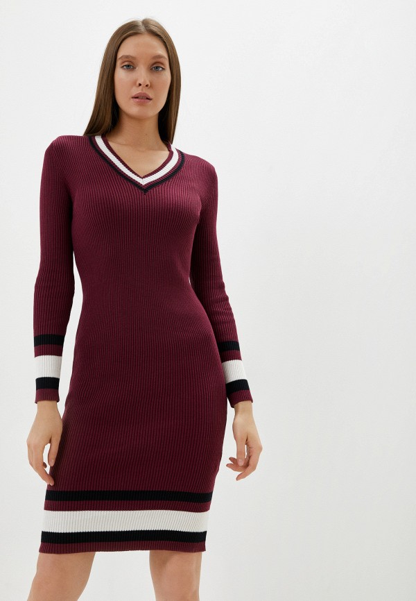 женское платье-свитеры giorgio di mare, бордовое