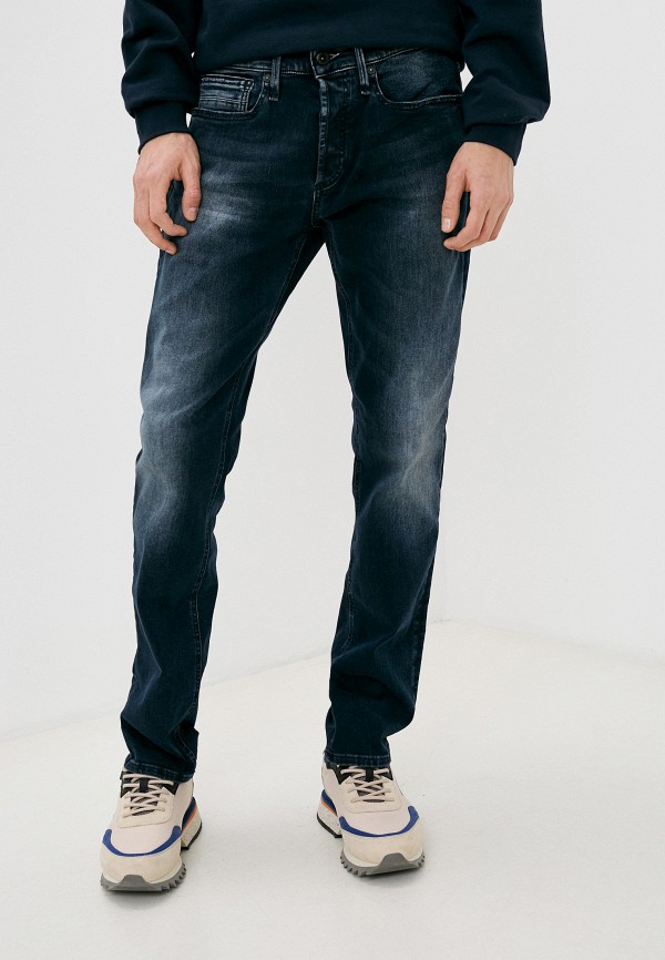 мужские прямые джинсы denham, синие