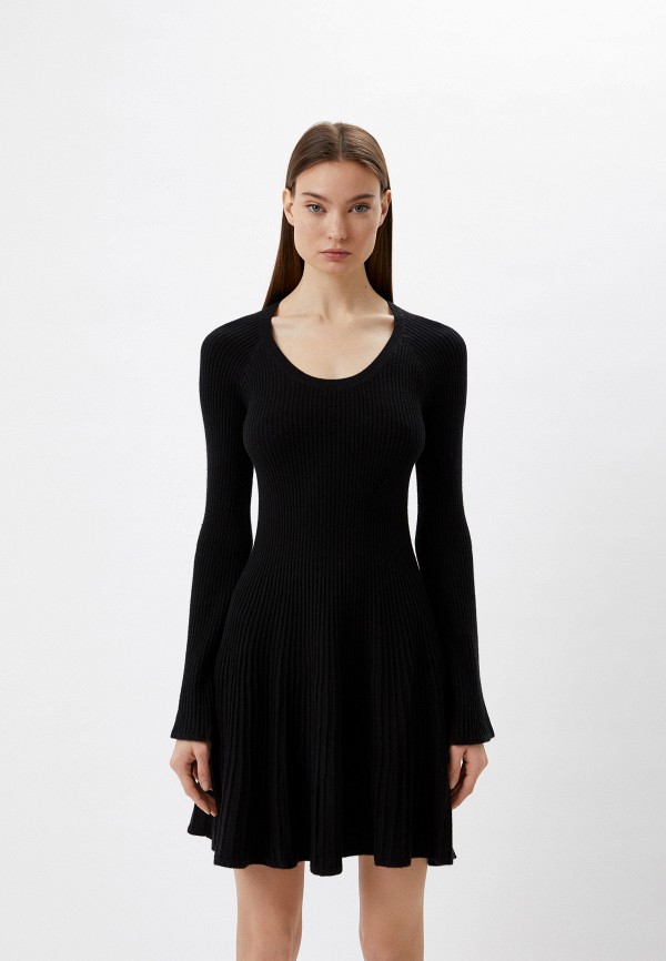 женское платье-свитеры max&co, черное