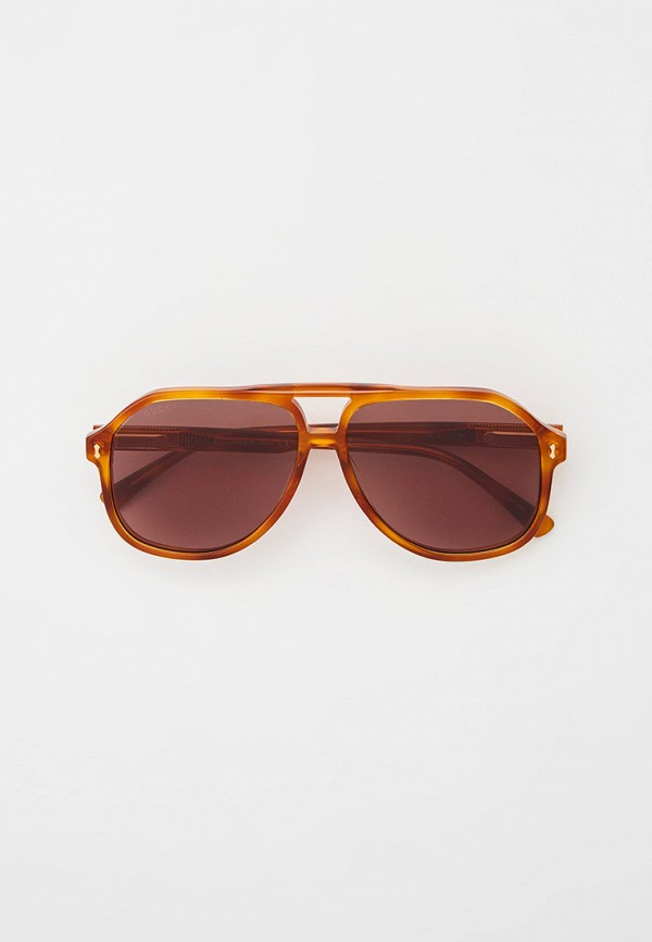 мужские авиаторы солнцезащитные очки gucci, оранжевые