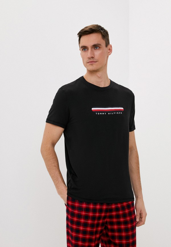мужская футболка tommy hilfiger, черная