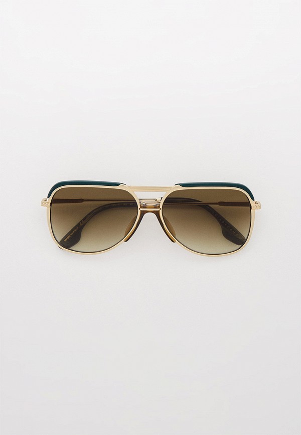 женские авиаторы солнцезащитные очки victoria beckham, золотые