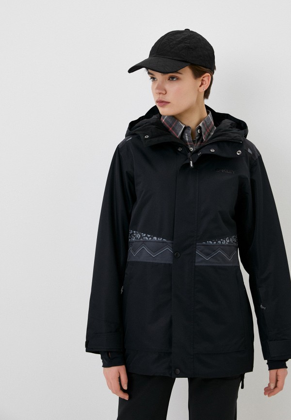 женская горнолыжные куртка oakley, черная