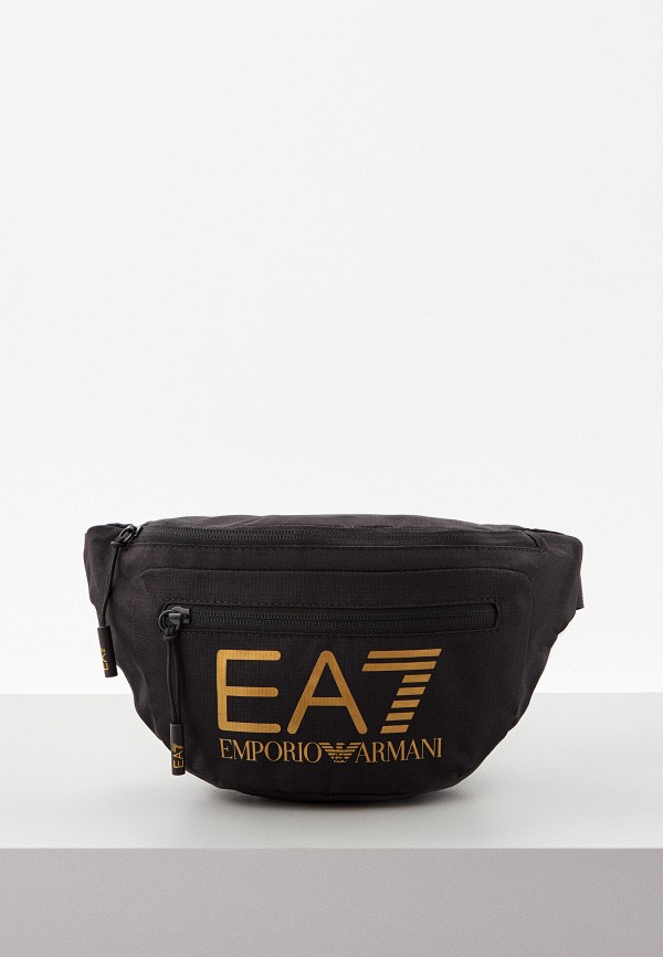 мужская поясные сумка ea7, черная