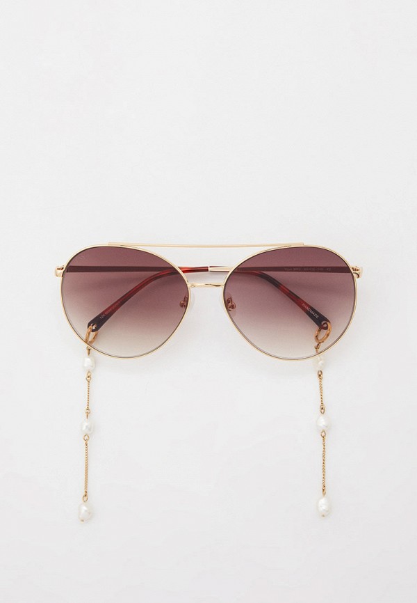 женские авиаторы солнцезащитные очки for art’s sake, золотые