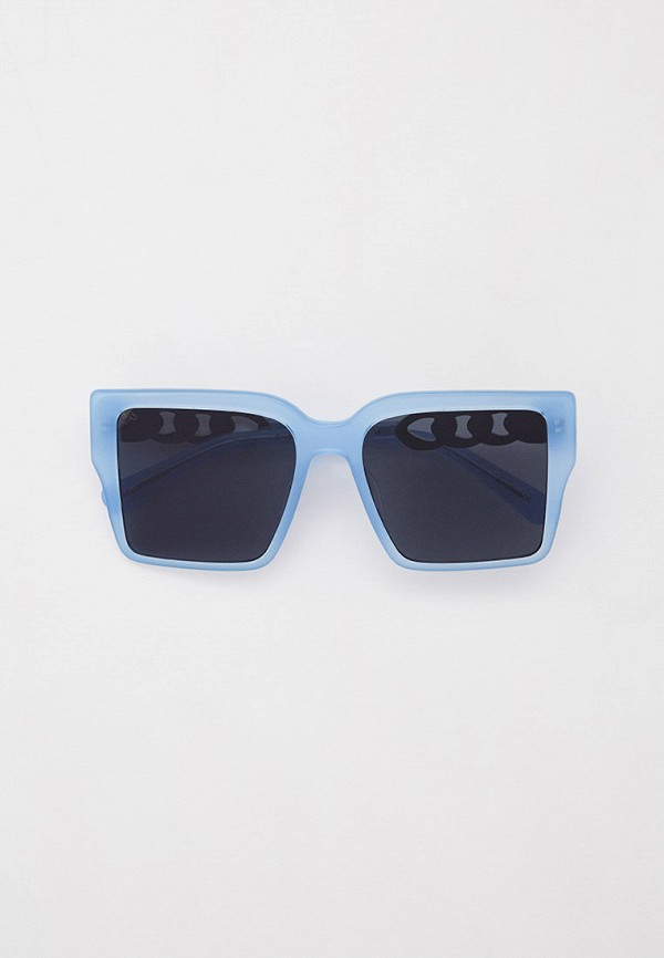 женские квадратные солнцезащитные очки for art’s sake, голубые