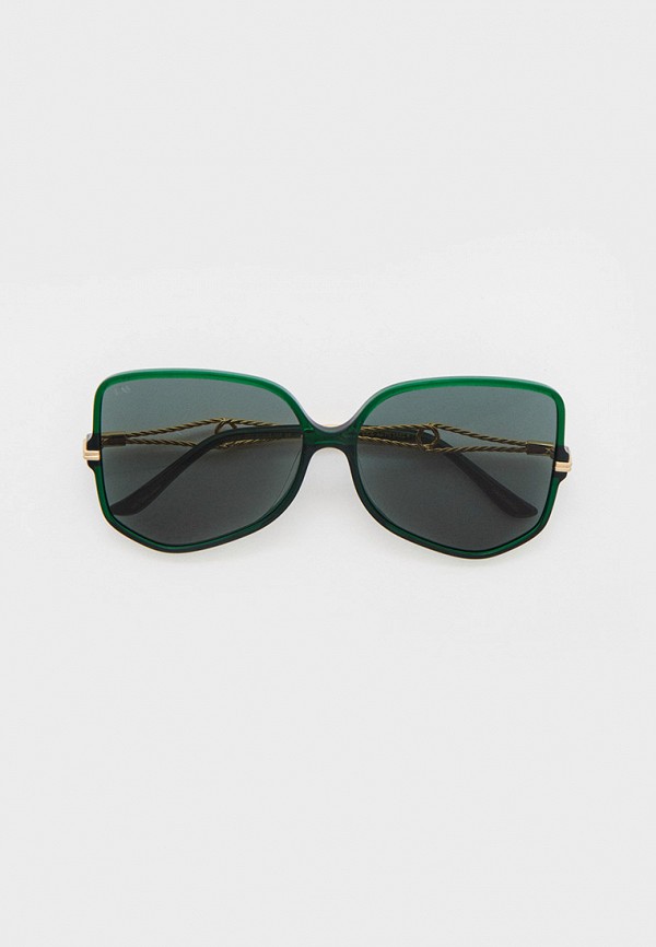 женские квадратные солнцезащитные очки for art’s sake, зеленые