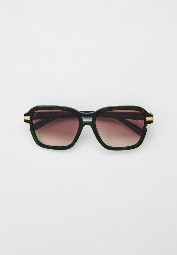 женские квадратные солнцезащитные очки for art’s sake, зеленые
