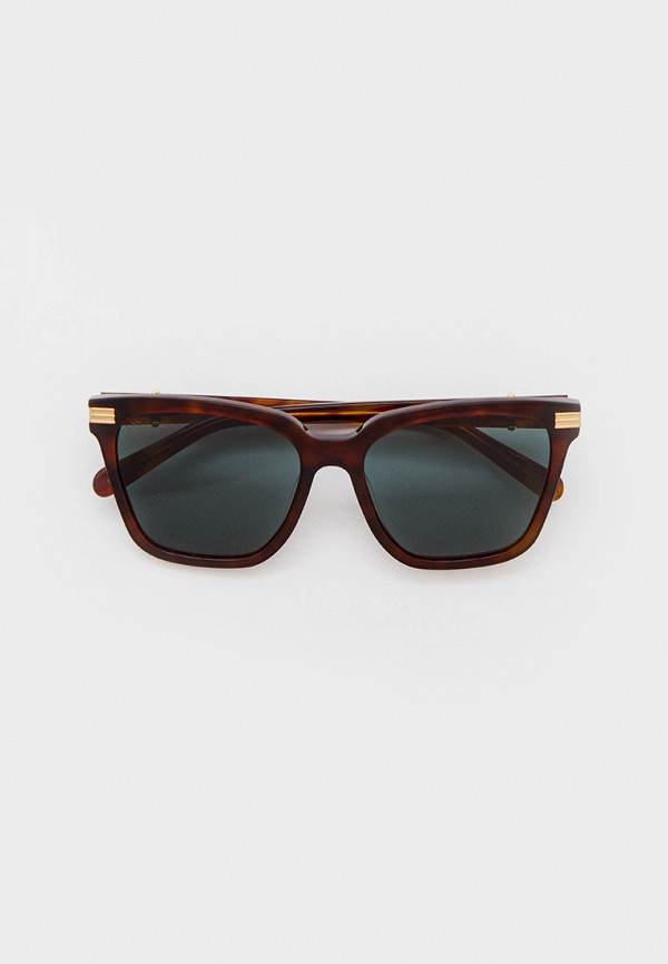 женские квадратные солнцезащитные очки for art’s sake, коричневые