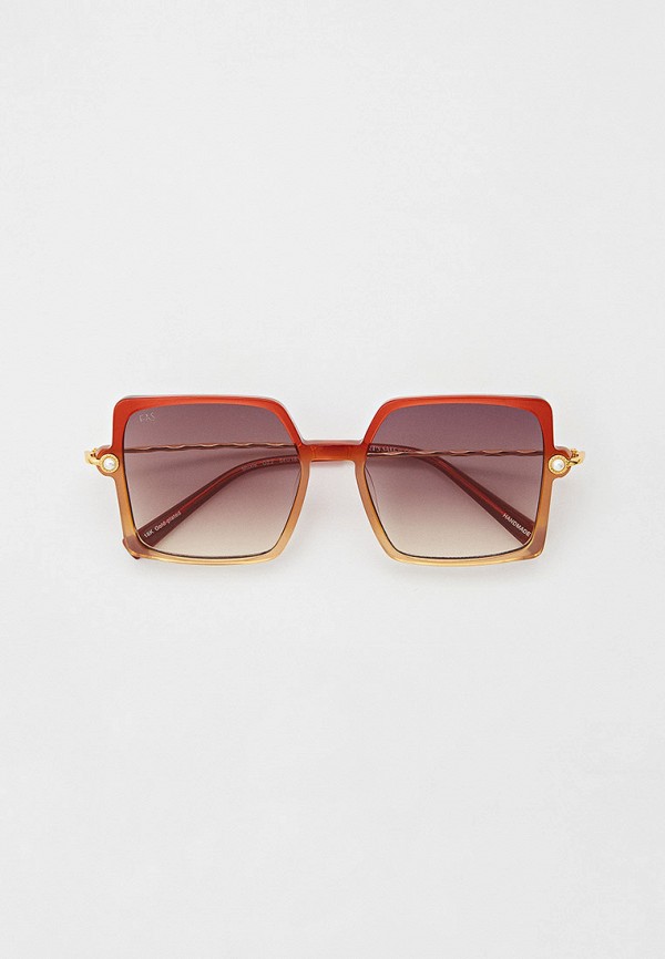 женские квадратные солнцезащитные очки for art’s sake, разноцветные